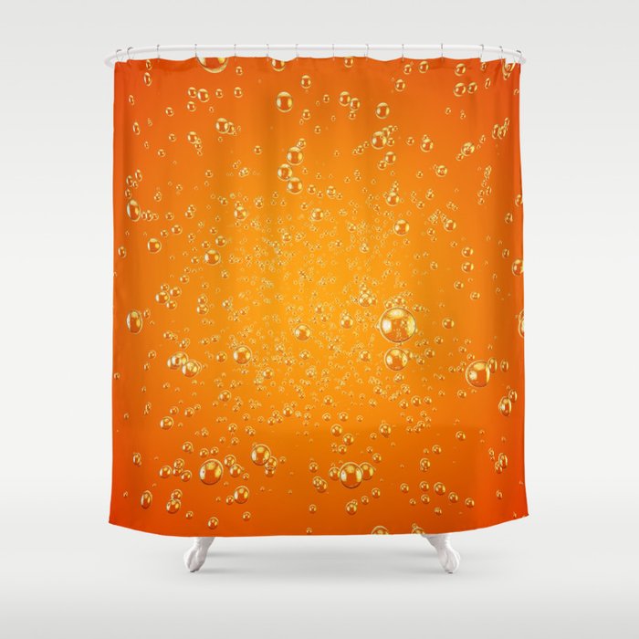 Orange Soda Shower Curtain