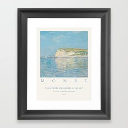 Claude Monet Low Tide Pourville Dieppe 1882 Art Exhibition Framed Art Print