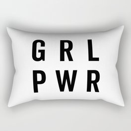 Girl Power Feminist Woman Power Quote Rectangular Pillow