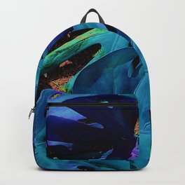 filadendron blue Backpack | Tropical, Bitifoto, Digital, Digital Manipulation, Croatia, Color, Photo, Filandendron, Blue, Plant 
