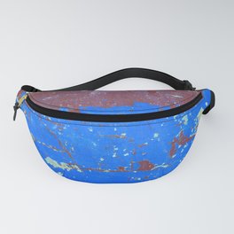 Abstract background, Colorful of steel rusty texture background, Steel rust surface old rustic steel plate painted color Fanny Pack