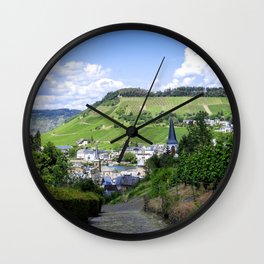 Traben-Trarbach as seen from above Wall Clock