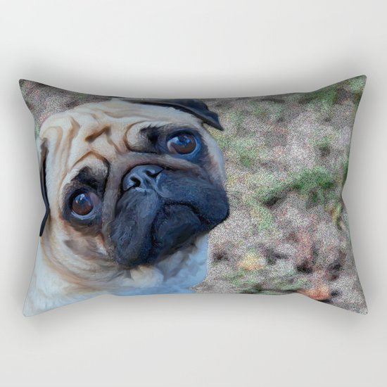 Pug Rectangular Pillow