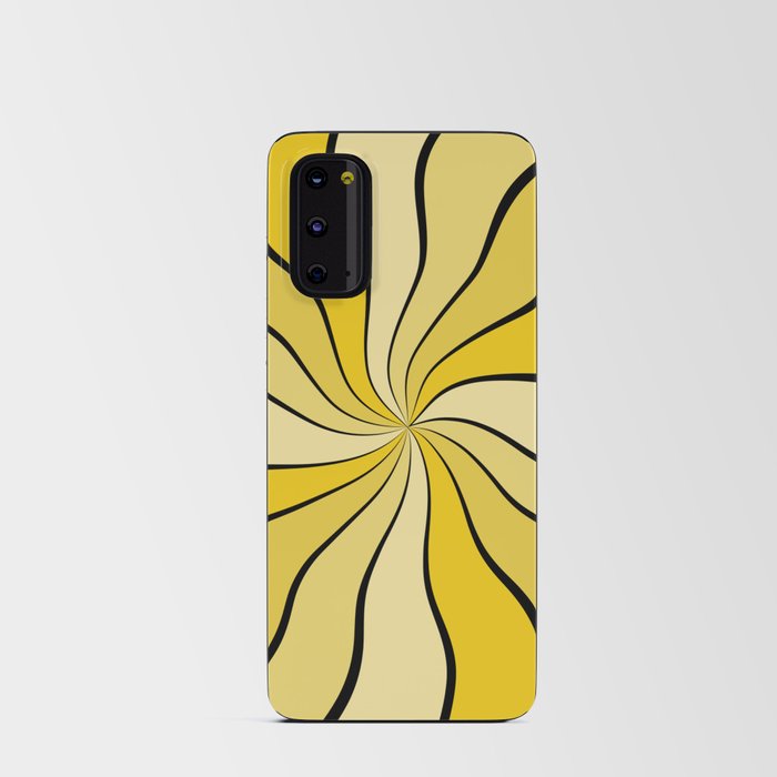 Wavy Rays (Mustard Yellow) Android Card Case