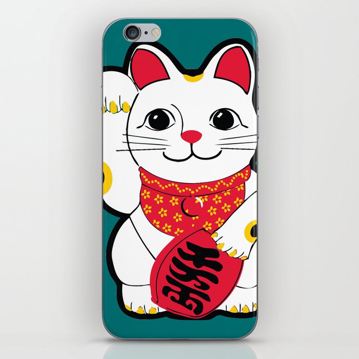  Maneki-Neko Japanese Lucky Cat iPhone Skin