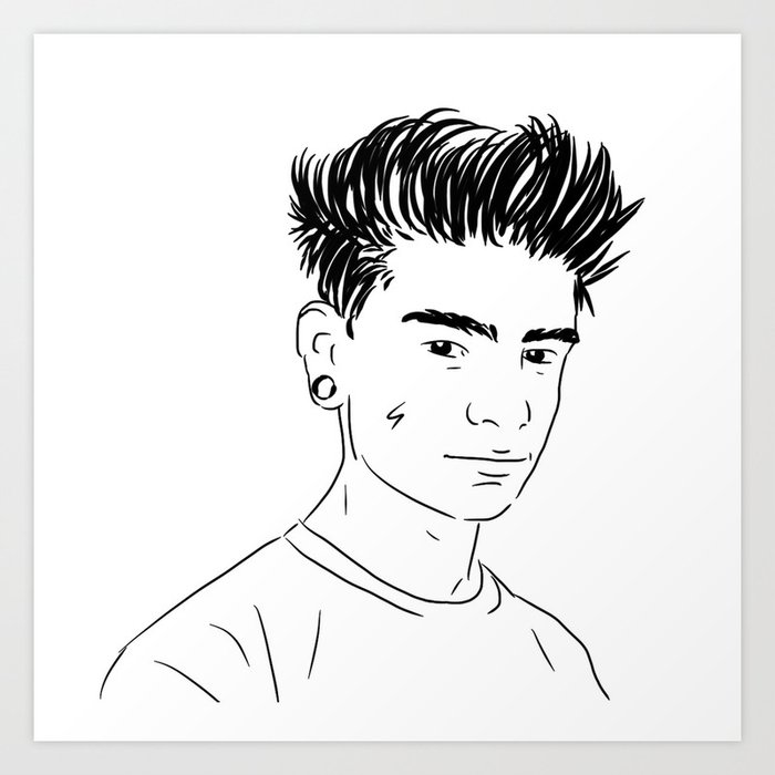 I Draw Guys Elian Art Print By Idrawguys Society6