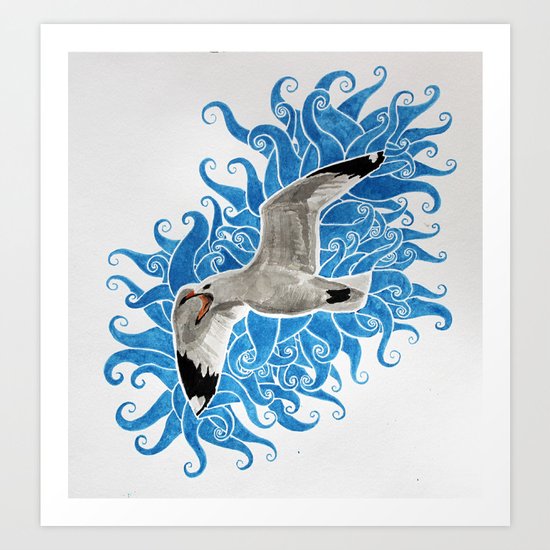 Gull Art Print