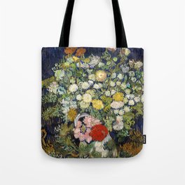 Vincent van Gogh - Bouquet of Flowers in a Vase Tote Bag