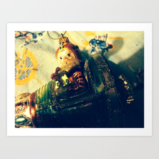 Super Santa Art Print