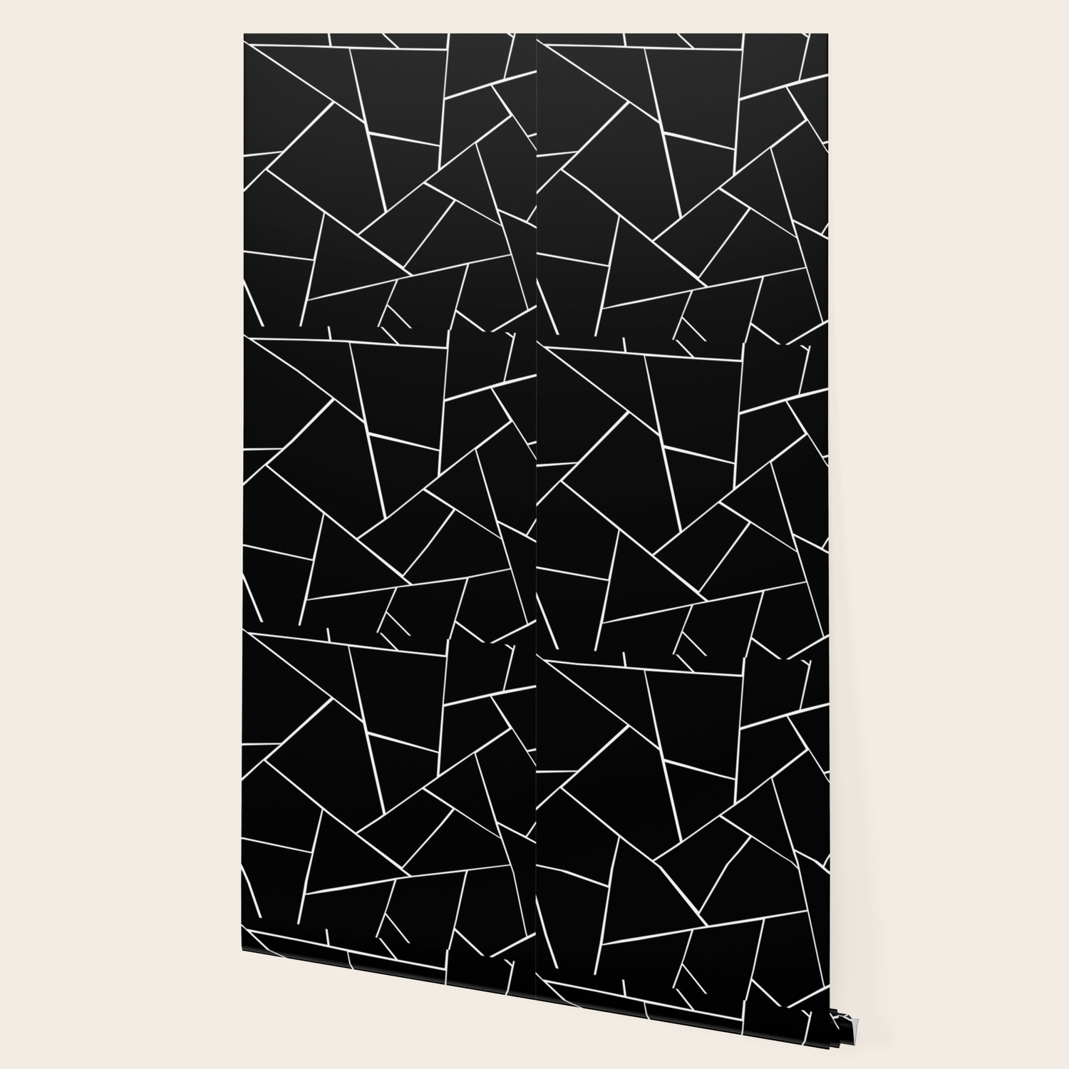 black white geometric glam 2 geo decor art society6 wallpaper by anitabellajantz