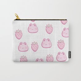 Strawberry Frog Carry-All Pouch | Kids, Strawberry, Frog, Villager, Fruit, Berry, Sweet, Drawing, Crossing, Froggy 
