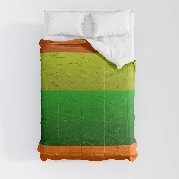 Orange Lime and Green Passion Comforter