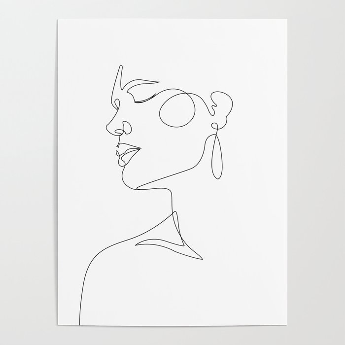 woman side face Poster