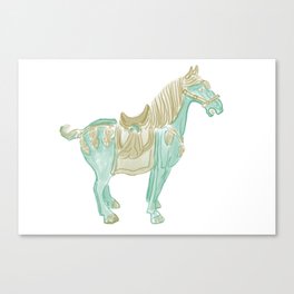 Porcelain Horse Canvas Print