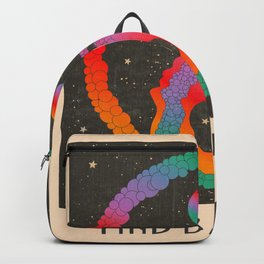 Yin And Yang, Find Balance, Psychedelic Rainbow Art Backpack
