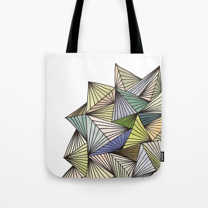 Green Spikes Tote Bag