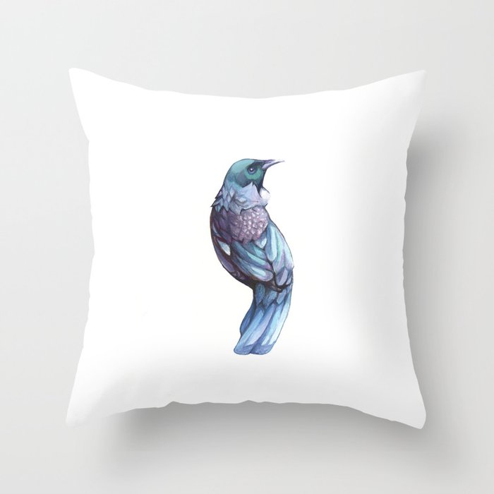 Tui Bird Throw Pillow