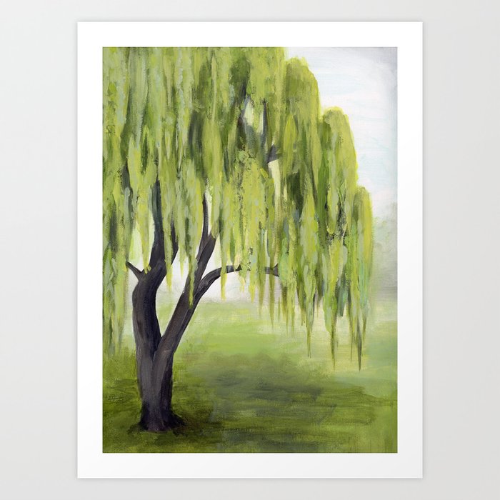 Weeping Willow Tree Art Print