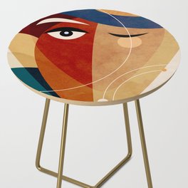 Abstract Woman Portrait 2 Side Table