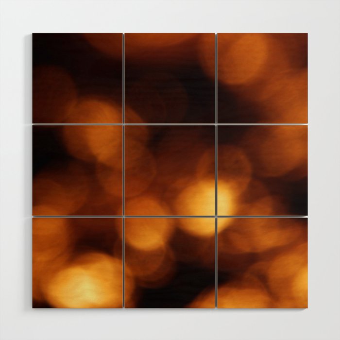 Light and golden circle 5 Wood Wall Art