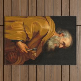 Saint Peter, 1616-1618 by Peter Paul Rubens Outdoor Rug