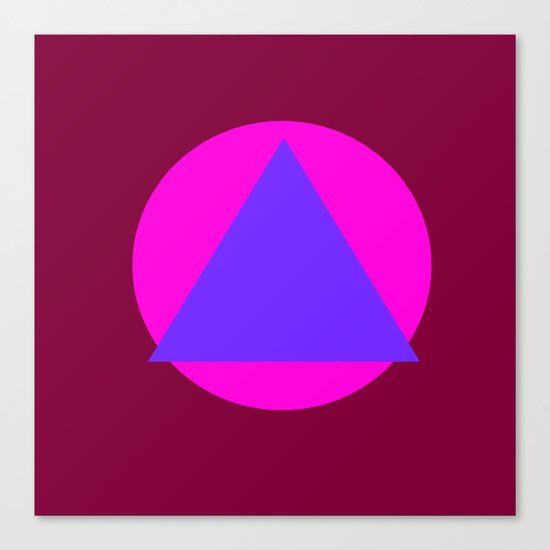 Circle and Triangle Canvas Print