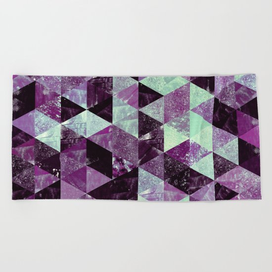 Abstract Geometric Background #22 Beach Towel