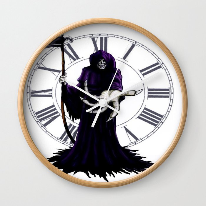 The Grim Reaper Wall Clock