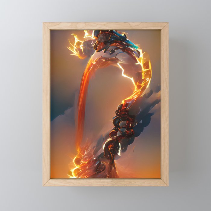 Hellfire Chain Framed Mini Art Print