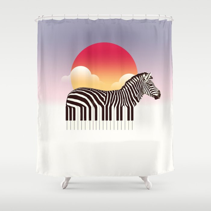 Zeyboard Shower Curtain