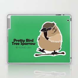 Pretty bird series. A cute little bird illustration design. Laptop & iPad Skin