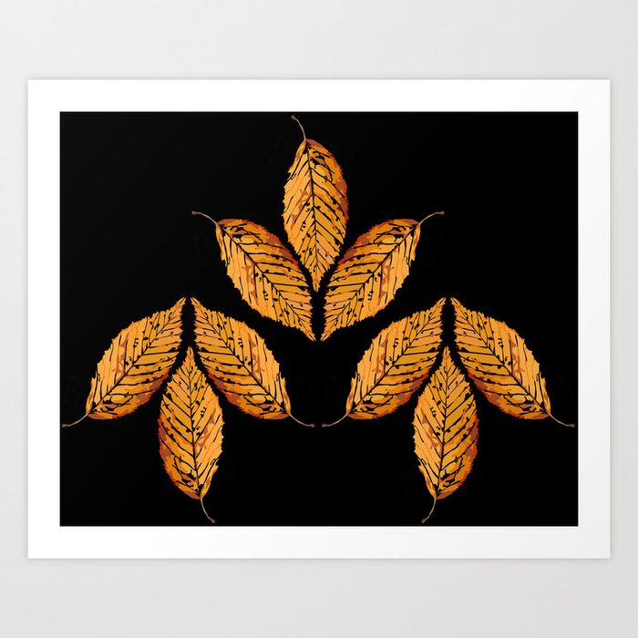 leaves of fall Art Print