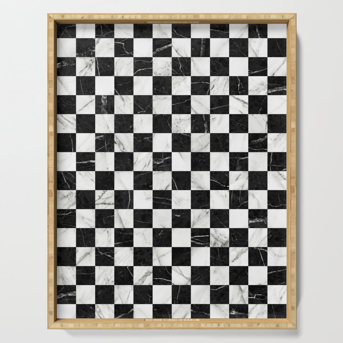 Black and white serving trays online