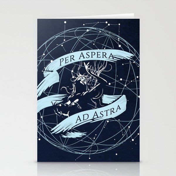 Per Aspera Ad Astra Stationery Cards