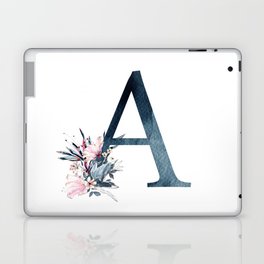 Letter A initial monogram Laptop Skin