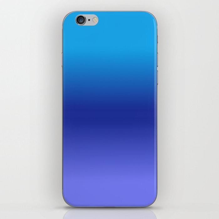 SHADES OF BLUE. Ombre color pattern  iPhone Skin