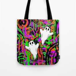 Ghosts Wearing Witch Hats Tote Bag