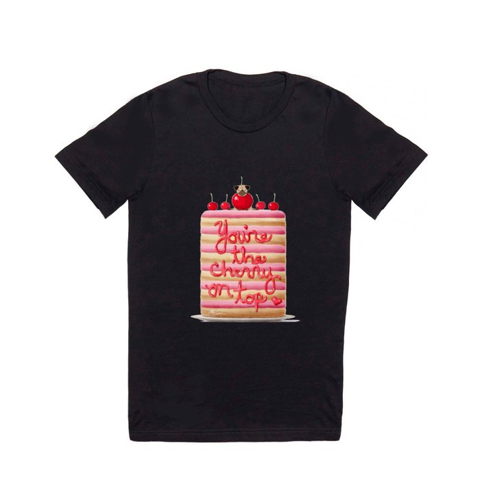 Cherry Pug T Shirt