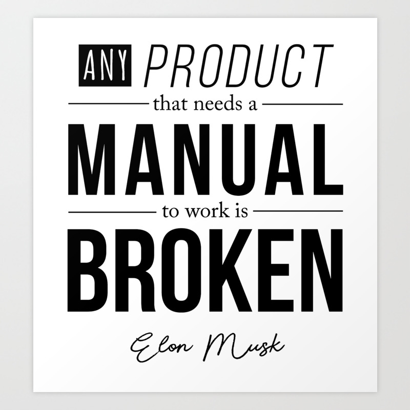 Elon Musk Inspirational Quote Art Print By Jillsjam Society6