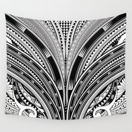 Polynesian Tribal Designs Wall Tapestry