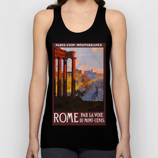 Vintage Rome Italy Travel Unisex Tank Top