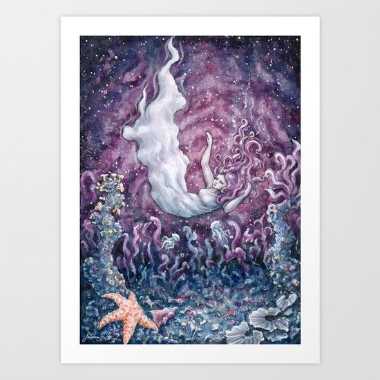 There's a distant universe around me Art Print