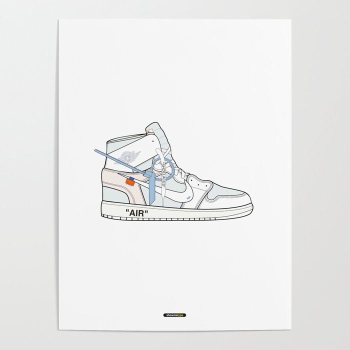 off white jordan poster