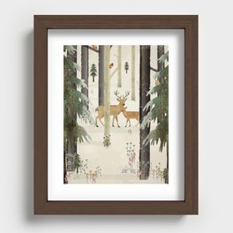 nature's way the deer Recessed Framed Print
