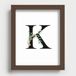 Botanical K Recessed Framed Print