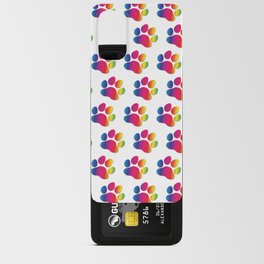 Multicolor paws Android Card Case