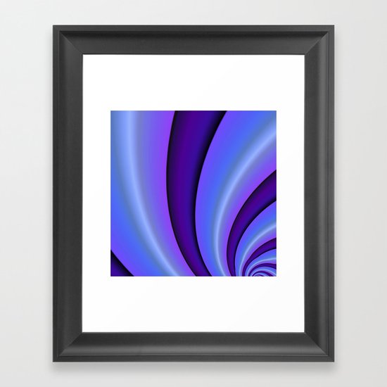 Purple Twist Framed Art Print