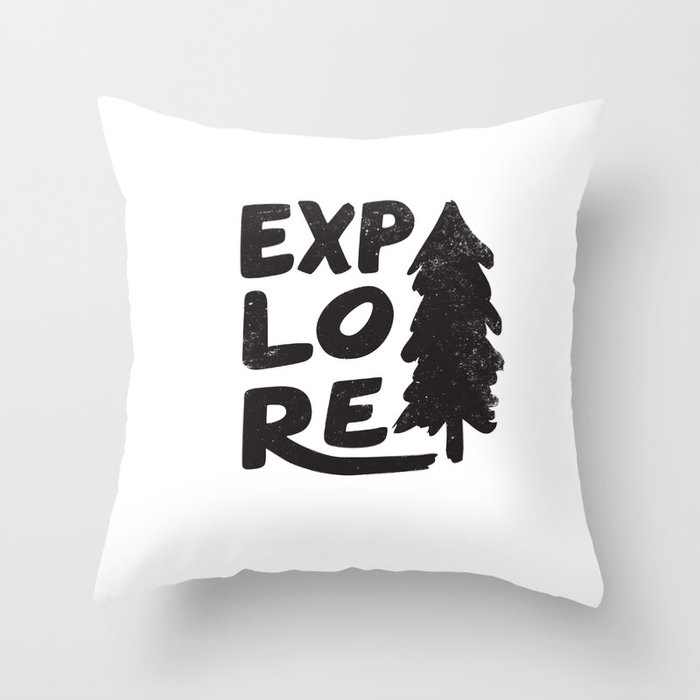 Explore Throw Pillow