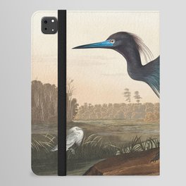 Blue Crane or Heron from Birds of America (1827) by John James Audubon iPad Folio Case