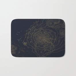 Mt. Shasta, California Topographic Contour Map Bath Mat | Graphicdesign, Map, Geometric, Pattern, Modern, Shapes, Volcano, Abstract, Outdoors, Mountain 